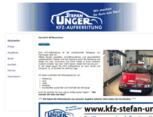 Tablet Screenshot of kfz-stefan-unger.de